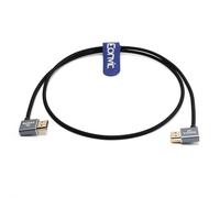 Eonvic Cable HDMI 2.1 de silicona 8K a 60Hz para cámara Sony A7S3 FX3 FX6 Canon C300 Cámara ATOMOS Ninja V Monitor PS5/Xbox Series, HDMI derecho a HDMI izquierdo Ultra HD cable 3 pies