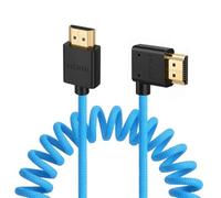 Eonvic Cable HDMI 8K 2.1 4K a 120Hz para Sony FX3 Canon Mark II C300 BMPCC 4K 6K Z CAM E2 Cámara 8K/4K televisores Atomos Ninja V SmallHD Monitores de alta velocidad azul trenzado ángulo izquierdo