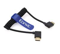 Eonvic Cable HDMI en espiral 2.1 8K HDMI a HDMI de alta velocidad, delgado, HDMI macho a macho, cable trenzado en espiral para Atomos Ninja V, Sony a7siii, Portkeys BM5 Monitor