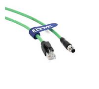 EONVIC Cable industrial M8 de 4 pines macho código A a RJ45 con blindaje para sensores, altamente flexible, para interruptores, sensores y actuadores industriales Beckhoff ZK1090-3191, 1 m