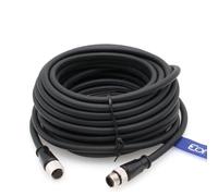 Eonvic Cable M12 A-Code de 12 pines macho a hembra de alta flexibilidad para actuadores de cámara Cognex, sensores, bus de campo Ethernet industrial (40 m)