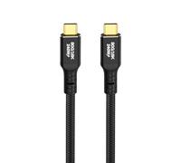 Eonvic Cable USB 4 de 80 Gbps, 240 W PD 3.1 de carga dual 8K trenzado hasta 120 Gbps de ancho de banda, cable de datos para Thunderbolt 4/3 SSD MacBook M4 Pro iPhone 17/16 8K/4K pantallas de 0.49 pies