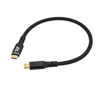 Eonvic Cable USB 4 de 80 Gbps, 240 W PD 3.1 de carga dual 8K trenzado hasta 120 Gbps de ancho de banda, cable de datos para Thunderbolt 4/3 SSD MacBook M4 Pro iPhone 17/16 8K/4K pantallas de 1.64 pies