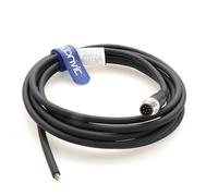 Eonvic Conector de sensor macho M12 recto de 8 pines para cable de aviación, cable eléctrico blindado, conector de sensor industrial, 1 m