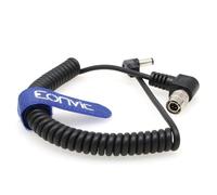 EONVIC DC Hirose - Cable en espiral de 4 pines macho para dispositivos de sonido Zaxcomn Zoom F8 (ángulo recto HR 4 pin-DC TTC)
