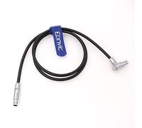 Eonvic Fischer RS 3 Pin a ángulo recto 0B 2 Pin Cable de alimentación para ARRI Alexa a Teradek Bond Bolt
