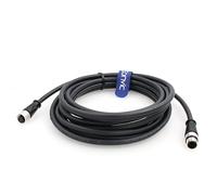 Eonvic Industrial M12 8 Pin macho a hembra conector de sensor de aviación impermeable M12 A código blindado cable de señal (10 m/32.8 pies)