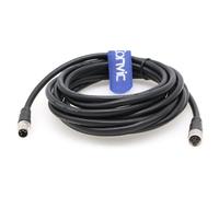 Eonvic Industrial M8 4 Pin A-Code macho a macho Conector moldeado blindado Aviación Sensor Cable impermeable IP67 Cat 5e Cable de alta flexibilidad 3M