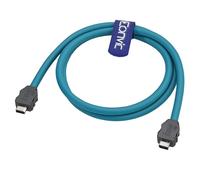 Eonvic IX Industrial IX30G-A-10S-CV A-Key macho a macho Cat6a 10Gbps Cable Ethernet de alta flexibilidad para interruptores industriales, PLC, cámaras de visión artificial, controladores de robot