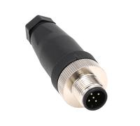 Eonvic M12 5 pines macho A Code Circular Aviation Plug Conector Industrial Sensor Conector Impermeable Recto 12mm Conector Cable Adaptador