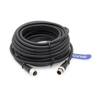 Eonvic M12 A-Code Cable de 12 pines macho a hembra de alta flexibilidad para actuadores de cámara Cognex Sensores Industrial Ethernet Fieldbus (10 m)