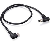 Eonvic Micro USB a ángulo recto 2.1mm DC Cable de alimentación para Tilta Nucleus Nano Motor