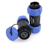 Eonvic Weipu SP21 2-12 pines conector impermeable macho enchufe hembra IP68 en línea cable conector industrial circular solar eléctrico (2 pines)