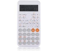 EooCoo Calculadora Científica, Delgada y Portátil, Pantalla de Dos líneas, Cálculo Multifuncional, Adecuada para Estudiantes u oficinas - Blanco
