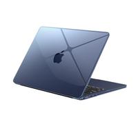 EooCoo Compatible con Funda MacBook Air 13 Pulgadas M4 M3 M2 2025 2024 2022 Carcasa Rígido para Mac Book Air 13,6 Case A3240 A3113 A2681 Medianoche Transparente [El Midnight del Mac] Protector Macair