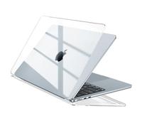 EooCoo Funda Compatible con MacBook Air M4 M3 M2 13.6 Pulgadas 2025 2024 2022 A3240 A3113 A2681 con Touch ID, Carcasa de Rígida Plástico Mac 13 Cover Protectora Case - Cristal Transparente