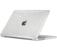 EooCoo Funda Compatible para 2026 2025-2021 MacBook Pro 14 Pulgadas M5 M4 M3 M2 M1 A3426 A3427 A3434 A3112 A3185 A3401 A2992 A2918 Carcasa Plástico Duro Superficie Lisa Brillante, Glitter Transparente