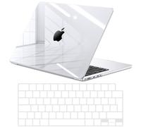 EooCoo Funda Compatible para 2026 2025 2024-2021 MacBook Pro 14 Pulgadas M5 M4 M3 M2 M1 Carcasa Plástico Duro Superficie Lisa Brillante, Cubierta del Teclado para Mac Pro 14,2", Cristal Transparente