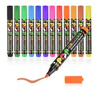 EooUooIP Juego de 12 rotuladores de pizarra blanca, rotuladores de borrado en seco, rotuladores de pizarra blanca a granel para profesores, niños, estudiantes en la escuela