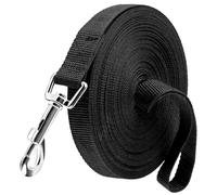 EOPUOZS Correa Perro Larga 10M, Correa de Entrenamiento para Perros Pequeños y Grandes, Cuerda para Perros con Lazo de Mano y Mosquetón en D (Negro)