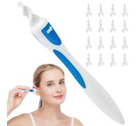 EOPUOZS Eliminador de Cerumen, Limpiador de Oídos de Silicona en Espiral de 360°, Seguro y Suave con 16 Cabezales de Repuesto Lavables, Limpiador de Oídos para Niños y Familias