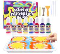 EOPUOZS Kit Pintura Marmolada al Agua para Niños, Set de Manualidades para Niños a Partir de 6 Años, Artes Creativas y Manualidades, Regalos para Niños y Niñas a Partir de 6, 8, 9, 10 y 12 Años