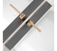 eormoe Alfombrilla absorbente para grifo de cocina de 30 pulgadas, protector de salpicaduras de tierra de diatomeas para grifo de fregadero, bandeja de piedra estética absorbente de agua en el hogar
