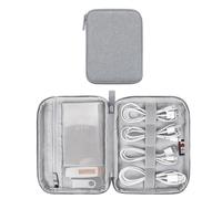 EORPAVU Bolsas para organizar los Cables,Cable de Datos Universal, Caja de Cable de Datos del Paquete de organización, Bolsa de Almacenamiento Digital, Cubierta Antipolvo para Cable de Datos (Gris)
