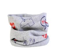 EORPAVU Bufandas para niña, Bufanda de algodón para niños con forma de anillo, bufanda multifuncional tubular de algodón cálido para otoño e invierno para niñas y niños 1 unidad (gris)