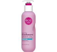 eos Aceite de afeitar Cashmere Shave Oil - Fresh & Cozy - Aceite de afeitar hidratante · Con manteca de karité y glicerina · Para pieles sensibles · 177 ml (6 fl oz)