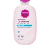 eos Cashmere Body Wash - Gel de ducha hidratante Fresh & Cozy · Fórmula de gel cremoso · Con manteca de karité · 473 ml