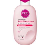 eos Loción corporal Shea Better - Jazmín Peach, 24-Hour Moisture Skin Care, Lightweight & Non-Greasy, Made with Natural Shea, Vegan, 16 fl oz