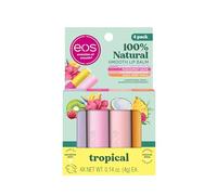 eos FlavorLab Super Soft Shea Lip Balm Sticks - Totally Tropical Variety Pack | Lip Moisturizer | 24 Hour Hydration | Gluten Free Lip Care| 4 Pack,Dragonfruit