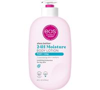 eos Loción corporal Shea Better Fresh & Cozy, 24 horas cuidado de la piel hidratante, ligera y no verde, hecha con karité natural, vegano, 16 oz
