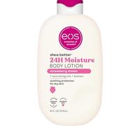 eos Loción corporal Shea Better Strawberry Dream, cuidado de la piel hidratante de 24 horas, ligero y no verde, hecho con karité natural, vegano, 16 oz