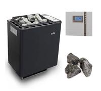 EOS Saunaofen SET Bi-O Thermat W 9 kW Con Control Econ H2 Bio Kombi Sauna, Nuevo