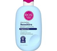 eos Shea Better Body Lotion - Fragrance Free, 24 horas de hidratación para el cuidado de la piel, 16 oz