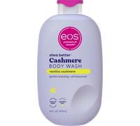 EOS Shea Better - Crema hidratante y nutritiva de vainilla de cachemira con fórmula de gel equilibrada de pH, libre de parabenos y ftalatos, piel sensible, 400 ml