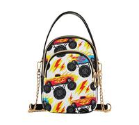 EOSDT Bolso bandolera para mujer, diseño de Monster Trucks de dibujos animados