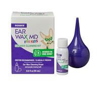eosera® Ear Wax MD® para niños, kit de limpieza de cera con bombilla de enjuague de 15 ml, acción rápida, descompone y disuelve la cera en solo 1 tratamiento, clínicamente probado, suave y seguro