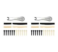 Eoslcusmvl 2X Guitar Bridge Pins Extractor Extractor Extractor Herramienta con 4 Pack Guitar Saddle Nut y 24 Pack Guitar Bridge Pins