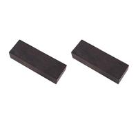 Eoslcusmvl 2X Madera de ébano, Bloque de Madera Negra, Material de Madera, Manualidades en, Manejar de Cuchillo, de Madera, Materia Prima, Grano de Madera