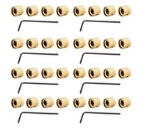 Eoslcusmvl 32 Piezas Tono De Volumen De Metal Tono De Perillas De Control De Velocidad De Guitarra Con Tornillos Para Strat Guitarra EléCtrica O Bajo