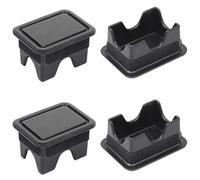 Eoslcusmvl 4 Piezas Negro ABS Trasero Maletero Adorno de Cubierta de Protectora de Caja Trasero Apto para Ram 1500 2018 2019 2020 2021 Accesorios de Coche