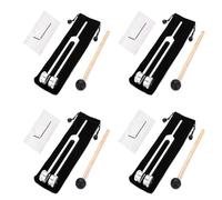 Eoslcusmvl 4X 128 Hz DiapasóN DiapasóN BioacúStico Ponderado para Terapia DiapasóN AcúStico Deslizante de 128 Hz