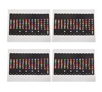 Eoslcusmvl 4X Aprendiendo A Jugar Con Una Pegatina de Nota para El Diapasón Peine Adecuado para Guitarra Eléctrica, Guitarra Acústica, Guitarra Clásica, Guitarra Occidental Y Ukelele.