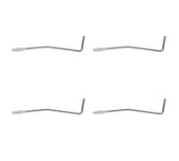 Eoslcusmvl 4X Plata 5.0Mm Balancín Brazo de TréMolo Vibrato Acero Palanca para Instrumentos de Guitarra EléCtrica