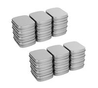 Eoslcusmvl Contenedores de Metal-24 Piezas Caja de Lata de Metal Mini Contenedores de Caja Portátiles para Pin de Dibujo, Almacenamiento de Joyas con Aretes