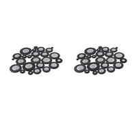 Eoslcusmvl Juego de Almohadillas de Alto Sax de 50 Piezas Accesorios de Viento de Madera de Saxofón Negro