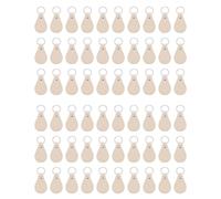 Eoslcusmvl Kit de de de 60 Piezas para Manualidades DIY, Llaveros en de de PU con Remaches y Llaveros para Grabar